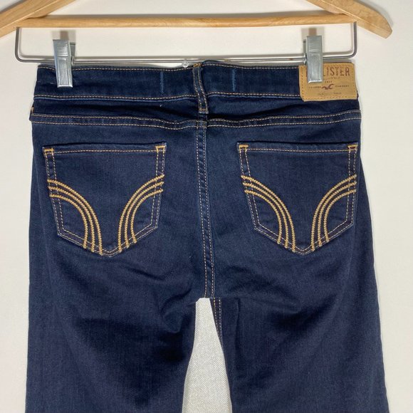 Hollister Womens Jeans Dark Wash Skinny Blue Sz 25x34 - Picture 7 of 12